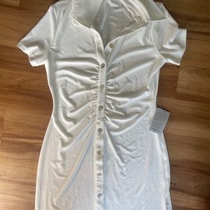 Cute white fitted dress